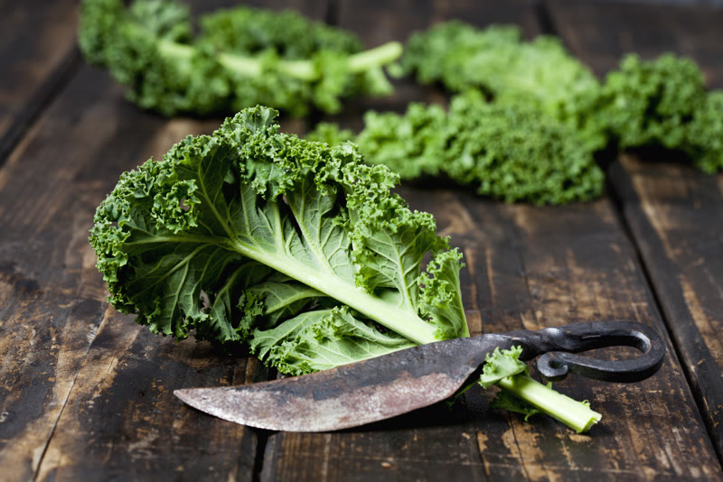 Fresh organic kale
